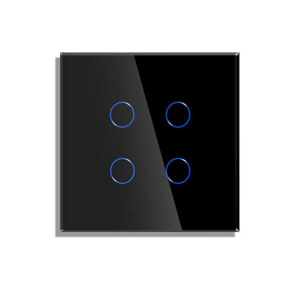 کلید لمسی هوشمند چهار پل شیشه