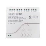 رله هوشمند 4 کانال تابلویی Dry contact زیگبی+RF
